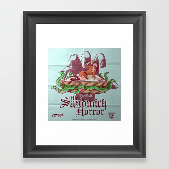 H.P. LoveKRAFT's The Sandwich Horror Framed Art Print