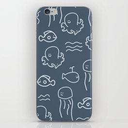 Underwater doodles iPhone Skin
