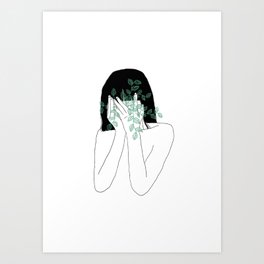 A little bit dissapointed in humanity / Illustration Art Print