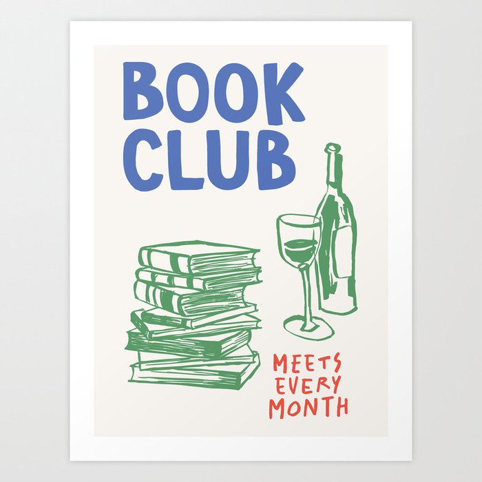 Book Club Art Print