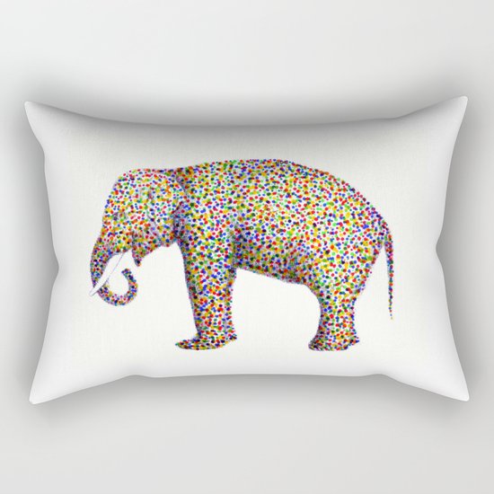 elephant color Rectangular Pillow