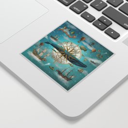 Ocean Meets Sky - cover art  Sticker