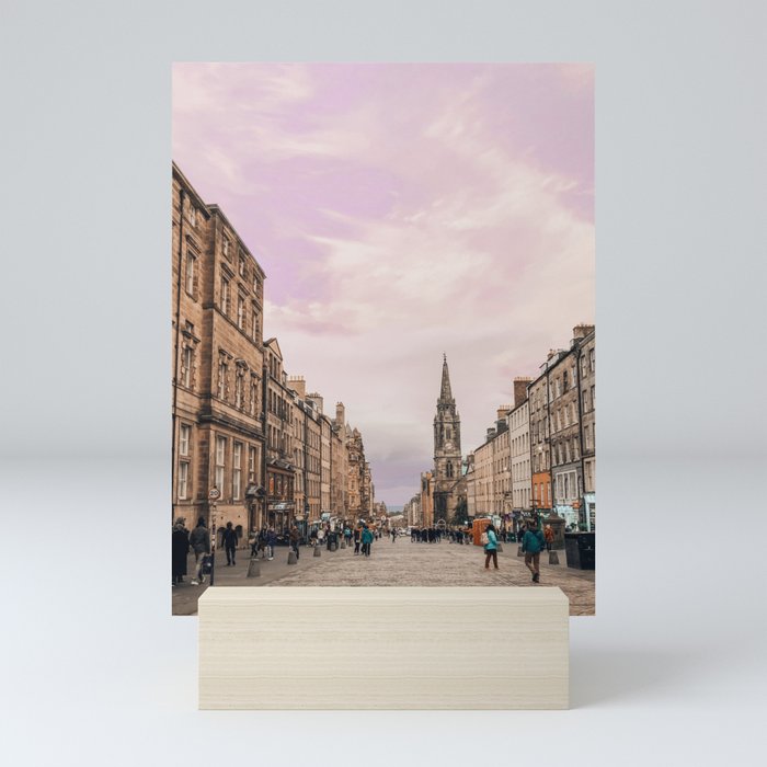 High Street, Edinburgh, Scotland Mini Art Print
