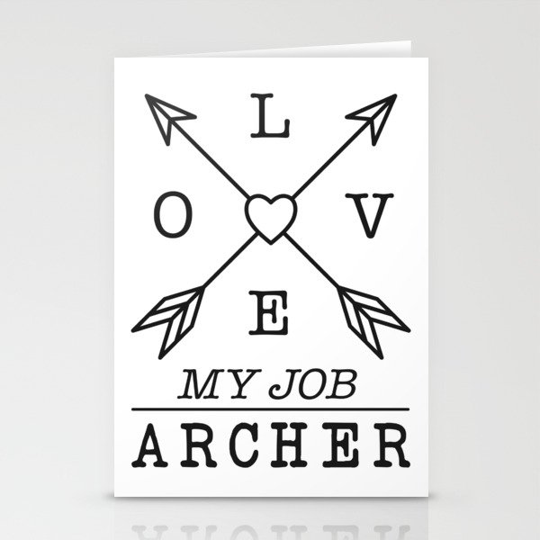 Archer profession Stationery Cards
