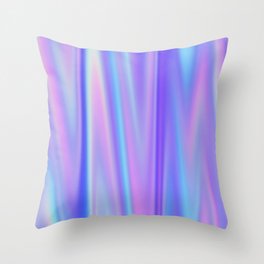 Iridescent Holographic Abstract Colorful Pattern Throw Pillow