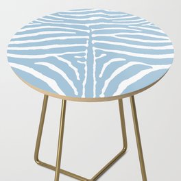 Zebra Wild Animal Print 268 Light Blue Side Table