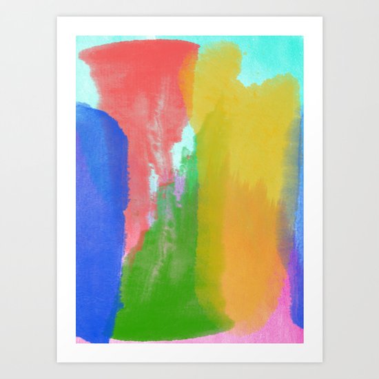 Colorful Paint Art Print