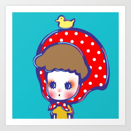 I'm a country girl Art Print