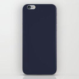 Dark Gray Blue Solid Color Pantone Maritime Blue 19-3831 TCX Shades of Black Hues iPhone Skin