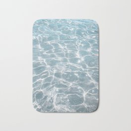 Crystal Clear Blue Water Photo Art Print | Crete Island Summer Holiday | Greece Travel Photography Bath Mat