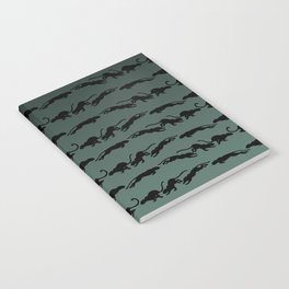 Cat Runnig Cycle Pattern Notebook