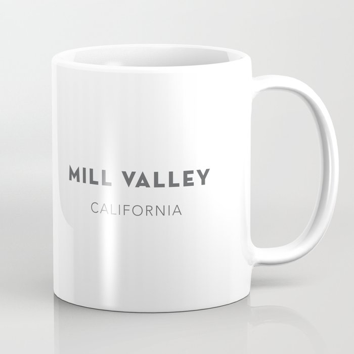 MILL VALLEY Map Print Coffee Mug