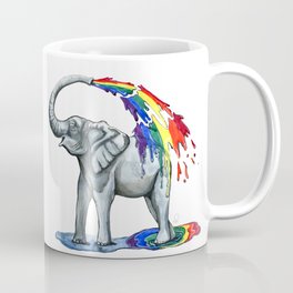 Rainbow Elephant Coffee Mug