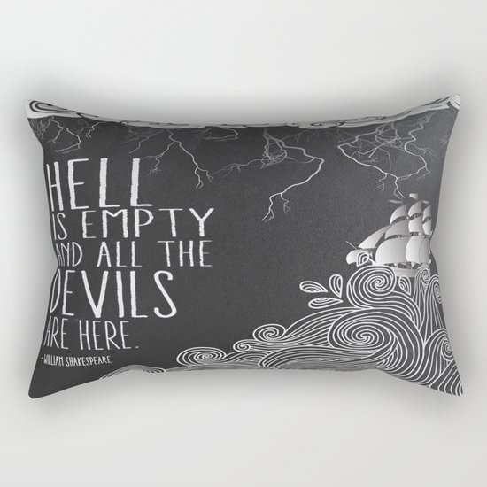 Hell is Empty Rectangular Pillow