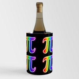 Glowing Rainbow Pi Symbol Wine Chiller