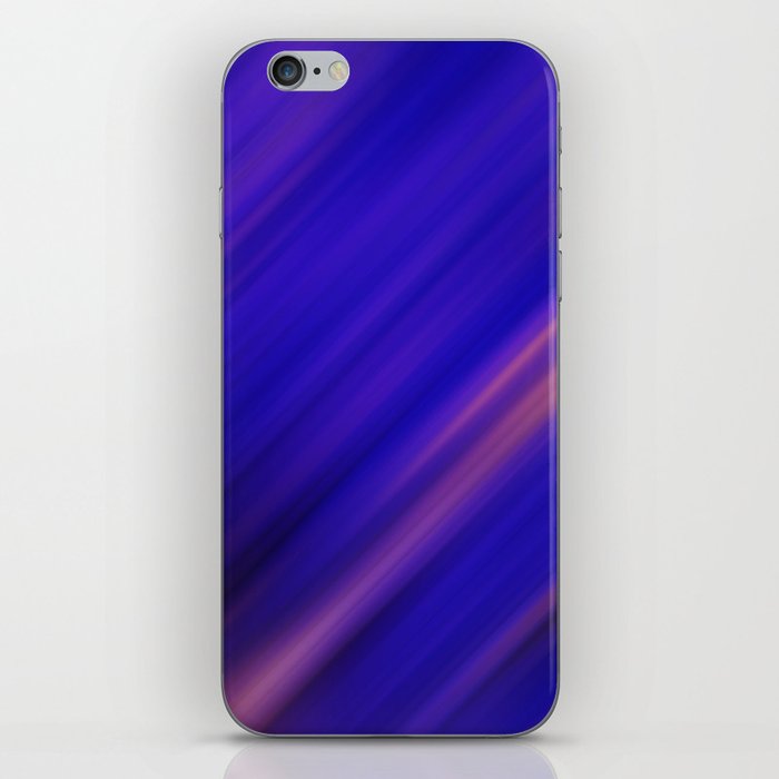 Blue, Brown, Red abstract Glitch Design  iPhone Skin