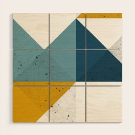 Modern Geometric 19 Wood Wall Art