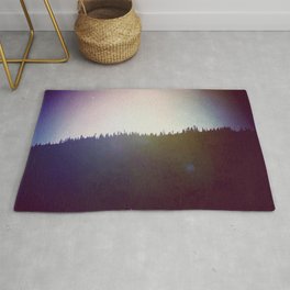 Planet Rug | Violet, Nature, Forest, Yellow, Light, Canada, Blue, Outdoor, Trees, Digital 