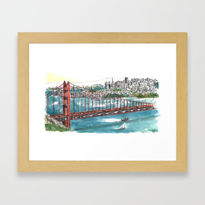 San Francisco Golden Gate Framed Art Print