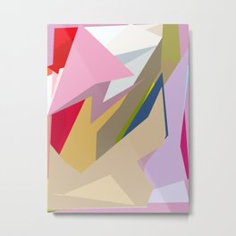 Metrosexual Metal Print | Acrylic, Pattern, Collage, Lines, Vertex, Abstract, Paint, Digital, Shapes, Geometry 