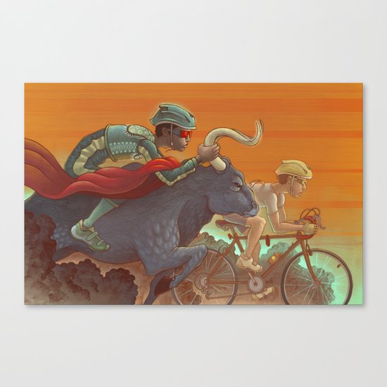 Bullride Canvas Print