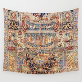 Golden City Antique Persian Kashmar Wall Tapestry
