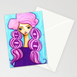 "pinky plaits" Stationery Cards