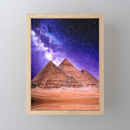 The Egyptian Pyramids Framed Mini Art Print