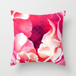 Pink Rose Throw Pillow