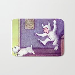 Hungry Max, wild things are Bath Mat | Crown, Letthewild, Child, Graphicdesign, Book, Dogs, Memories, Children, Wolves, Story 