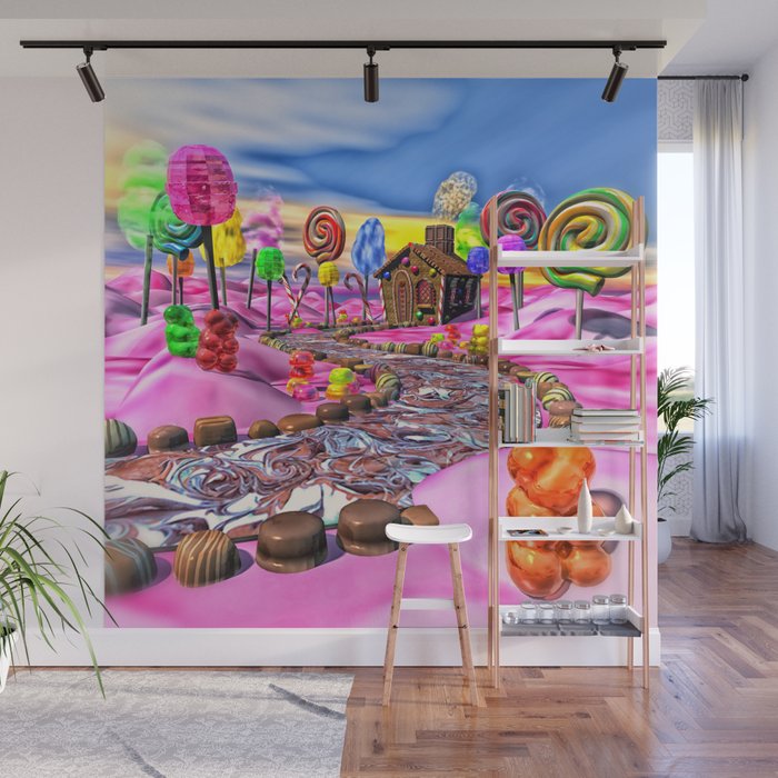 Pink Candyland Wall Mural