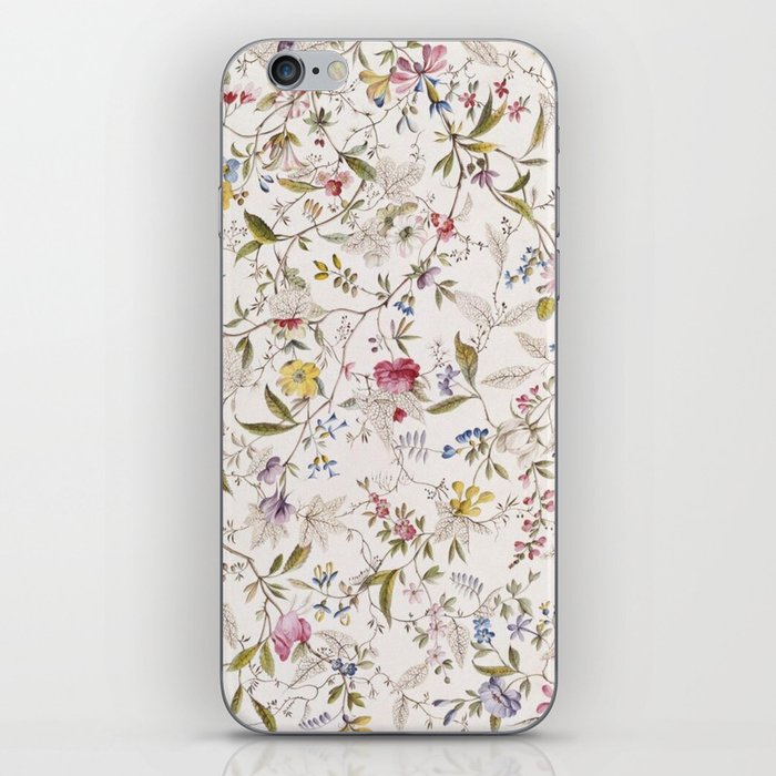 Romantic Wildflower Design 1788 William Kilburn iPhone Skin