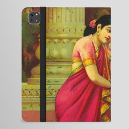 Hamsa and Damayanti by Raja Ravi Varma iPad Folio Case