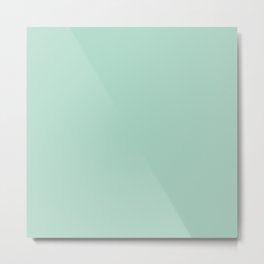 Tranquility (Green/Mint) Color Metal Print | Color, Mintgreen, Tropical, Fresh, Home, Nature, Lightgreen, Green, Mint, Graphicdesign 