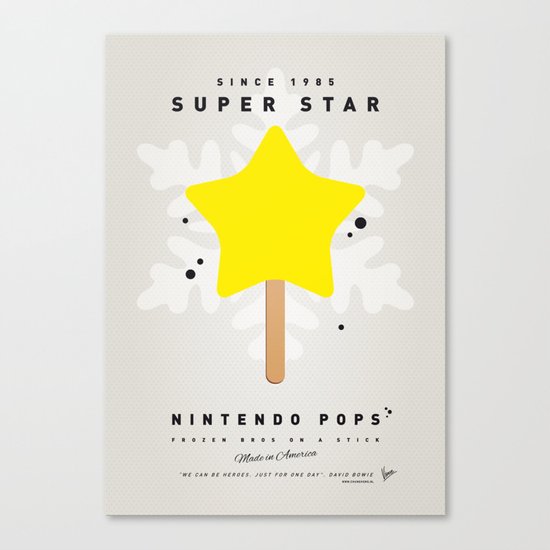 My NINTENDO ICE POP - Super Star Canvas Print