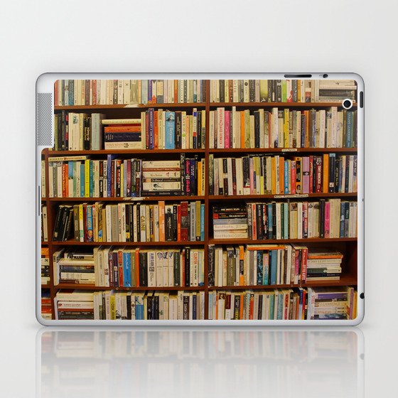 Bookshelf Books Library Bookworm Reading Laptop & iPad Skin