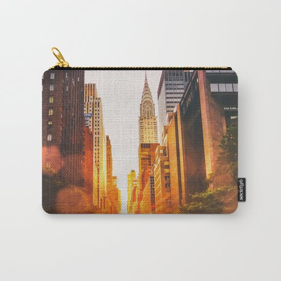 NYC Skyline Sunset Carry-All Pouch