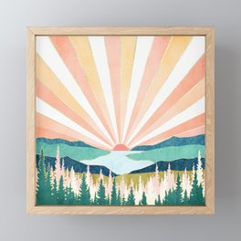 Summer Sunset Framed Mini Art Print