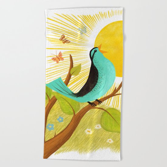 Early To Rise Beach Towel