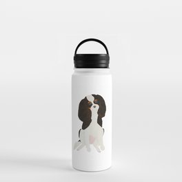 Cavalier King Charles Spaniel Tricolor Watercolor Water Bottle