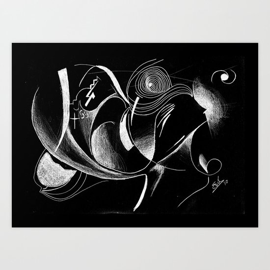 Silhouette Art Print