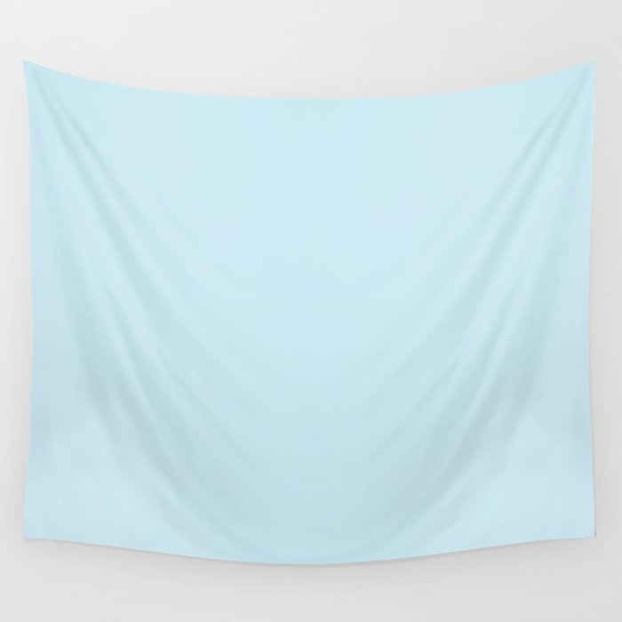 Light Blue Solid Color Pairs Pantone Saltwater Slide 12-4611 TCX Wall Tapestry