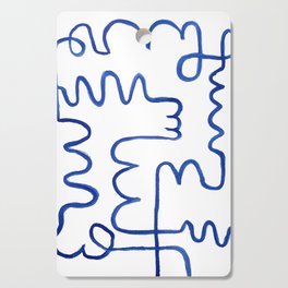 hand draw abstract lines 325 Cutting Board