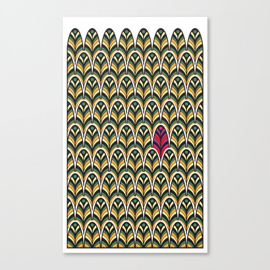 Rubine Feather Canvas Print