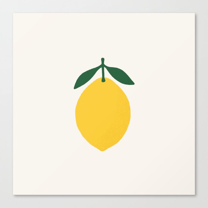 Lemon Citrus Canvas Print