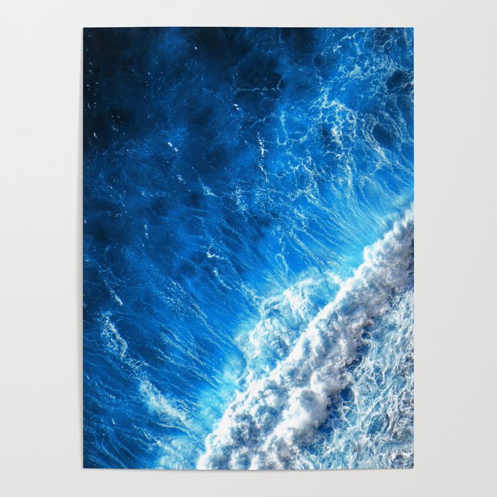 Bright Blue Sea Poster