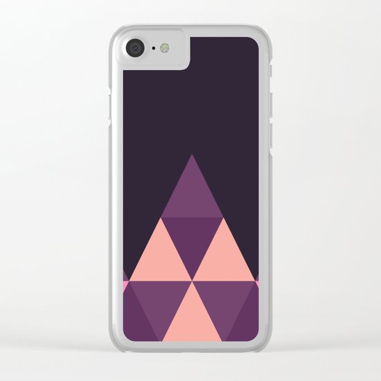 Geometric Pyramid Clear iPhone Case