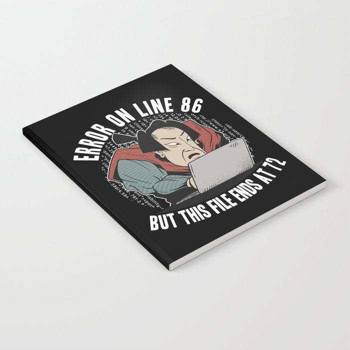 Programmer Coding Samurai Japan Debugging Funny Notebook by