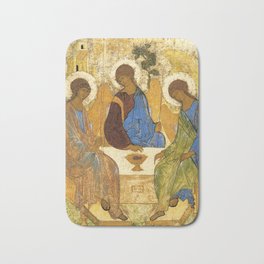 The Holy Trinity By Andrei Rublev Bath Mat | Saints, Religion, The, Christian, Holy, Faith, Religious, Rublev, Art, Catholic 