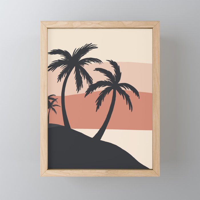 Brazilian Beach Framed Mini Art Print